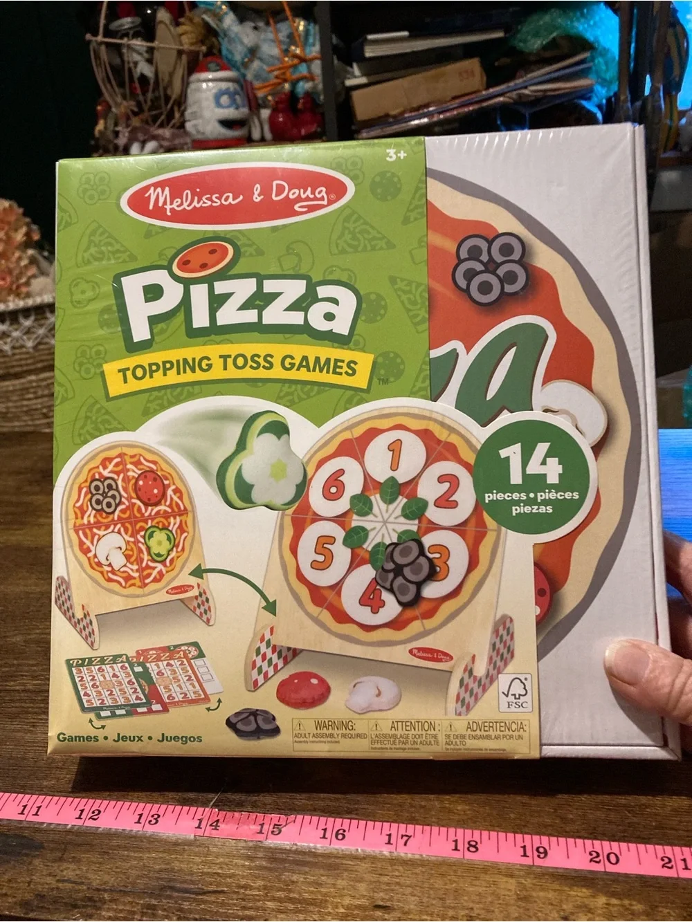 Melissa & Doug pizza topping toss game
